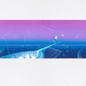 Litografia Acchiappastelle a prua